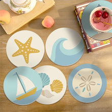 Cargar imagen en el visor de la galería, Pintar por números Posavasos 10cm (6 piezas) - Brisa Marina
