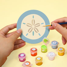 Cargar imagen en el visor de la galería, Pintar por números Posavasos 10cm (6 piezas) - Brisa Marina