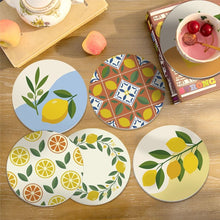 Cargar imagen en el visor de la galería, Pintar por números Posavasos 10cm (6 piezas) - Jardín de Limones
