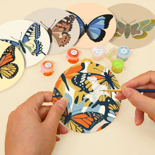 Cargar imagen en el visor de la galería, Pintar por números Posavasos 10cm (6 piezas) - Alas de Primavera