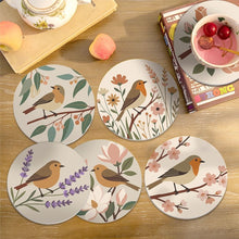 Cargar imagen en el visor de la galería, Pintar por números Posavasos 10cm (6 piezas) - Primavera Suave