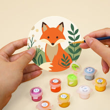 Cargar imagen en el visor de la galería, Pintar por números Posavasos 10cm (6 piezas) - Amigos del Bosque
