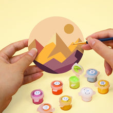 Cargar imagen en el visor de la galería, Pintar por números Posavasos 10cm (6 piezas) - Horizontes Naturales