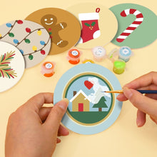 Cargar imagen en el visor de la galería, Pintar por números Posavasos 10cm (6 piezas) - Magia navideña
