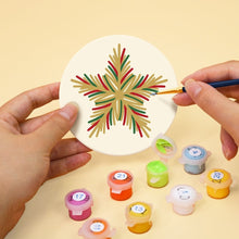 Cargar imagen en el visor de la galería, Pintar por números Posavasos 10cm (6 piezas) - Magia navideña