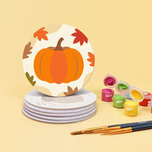 Cargar imagen en el visor de la galería, Pintar por números Posavasos 10cm (6 piezas) - Otoño acogedor