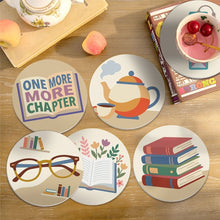 Cargar imagen en el visor de la galería, Pintar por números Posavasos 10cm (6 piezas) - Retiro de lectura