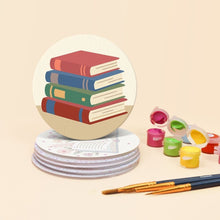 Cargar imagen en el visor de la galería, Pintar por números Posavasos 10cm (6 piezas) - Retiro de lectura