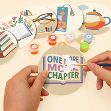 Cargar imagen en el visor de la galería, Pintar por números Posavasos 10cm (6 piezas) - Retiro de lectura