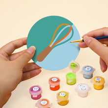 Cargar imagen en el visor de la galería, Pintar por números Posavasos 10cm (6 piezas) - Amantes de los postres