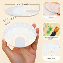 Cargar imagen en el visor de la galería, Pintar por números Posavasos 10cm (6 piezas) - Armonía Art déco