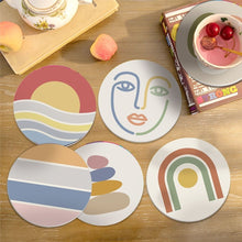 Cargar imagen en el visor de la galería, Pintar por números Posavasos 10cm (6 piezas) - Líneas suaves