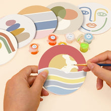 Cargar imagen en el visor de la galería, Pintar por números Posavasos 10cm (6 piezas) - Líneas suaves