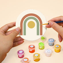 Cargar imagen en el visor de la galería, Pintar por números Posavasos 10cm (6 piezas) - Líneas suaves