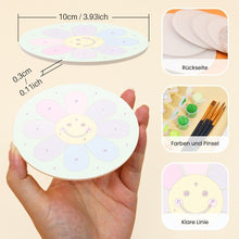 Cargar imagen en el visor de la galería, Pintar por números Posavasos 10cm (6 piezas) - Iconos pop alegres