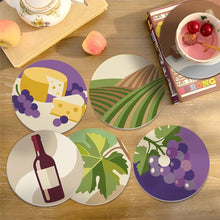 Cargar imagen en el visor de la galería, Pintar por números Posavasos 10cm (6 piezas) - Amante del vino