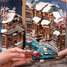 Cargar imagen en el visor de la galería, Book Nook - Susurro de nieve en Kioto