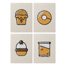 Cargar imagen en el visor de la galería, Punch Needle Kit (4 piezas) con marcos - Amante de los Postres 1 Figured'Art