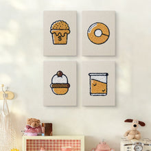Cargar imagen en el visor de la galería, Punch Needle Kit (4 piezas) con marcos - Amante de los Postres 1