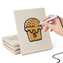 Cargar imagen en el visor de la galería, Punch Needle Kit (4 piezas) con marcos - Amante de los Postres 1