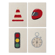 Cargar imagen en el visor de la galería, Punch Needle Kit (4 piezas) con marcos - Iconos Urbanos 1 Figured'Art