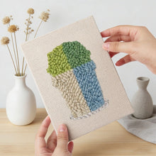 Cargar imagen en el visor de la galería, Punch Needle Kit (4 piezas) con marcos - Plantas Coloridas
