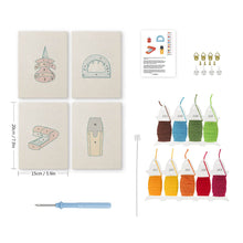 Cargar imagen en el visor de la galería, Punch Needle Kit (4 piezas) con marcos - Papelería Kawaii 1