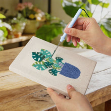 Cargar imagen en el visor de la galería, Punch Needle Kit (4 piezas) con marcos - Ambiente de Plantas Soleadas