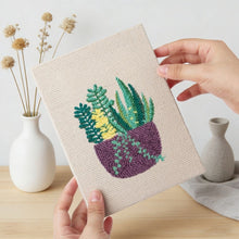 Cargar imagen en el visor de la galería, Punch Needle Kit (4 piezas) con marcos - Ambiente de Plantas Soleadas
