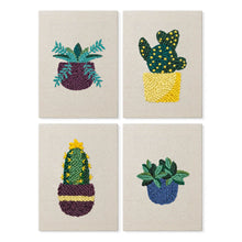 Cargar imagen en el visor de la galería, Punch Needle Kit (4 piezas) con marcos - Macetas Modernas Figured'Art
