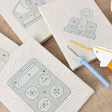 Cargar imagen en el visor de la galería, Punch Needle Kit (4 piezas) con marcos - Papelería Kawaii 2