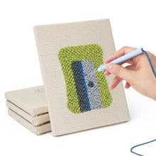 Cargar imagen en el visor de la galería, Punch Needle Kit (4 piezas) con marcos - Papelería Kawaii 2