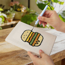 Cargar imagen en el visor de la galería, Punch Needle Kit (4 piezas) con marcos - Set Cocina y Snacks