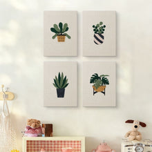 Cargar imagen en el visor de la galería, Punch Needle Kit (4 piezas) con marcos - Set Amante de las Plantas 1