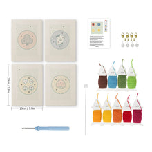 Cargar imagen en el visor de la galería, Punch Needle Kit (4 piezas) con marcos - Cartas de Juego