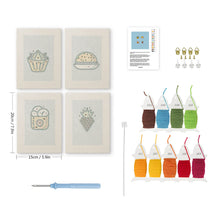 Cargar imagen en el visor de la galería, Punch Needle Kit (4 piezas) con marcos - Hora de Snacks 2