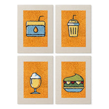 Cargar imagen en el visor de la galería, Punch Needle Kit (4 piezas) con marcos - Bebidas y Bocados Figured'Art