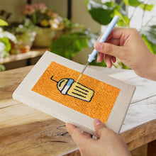 Cargar imagen en el visor de la galería, Punch Needle Kit (4 piezas) con marcos - Bebidas y Bocados