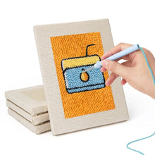 Cargar imagen en el visor de la galería, Punch Needle Kit (4 piezas) con marcos - Bebidas y Bocados