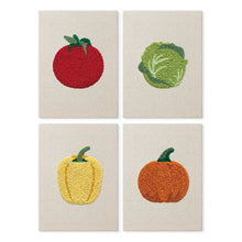 Cargar imagen en el visor de la galería, Punch Needle Kit (4 piezas) con marcos - Colección de Verduras Frescas Figured'Art