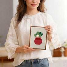 Cargar imagen en el visor de la galería, Punch Needle Kit (4 piezas) con marcos - Ambiente Jardín en Casa