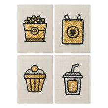 Cargar imagen en el visor de la galería, Punch Needle Kit (4 piezas) con marcos - Snacks del Día a Día Figured'Art