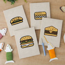 Cargar imagen en el visor de la galería, Punch Needle Kit (4 piezas) con marcos - Colección Foodie Divertida