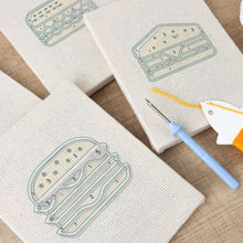 Cargar imagen en el visor de la galería, Punch Needle Kit (4 piezas) con marcos - Colección Foodie Divertida