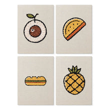 Cargar imagen en el visor de la galería, Punch Needle Kit (4 piezas) con marcos - Mix de Snacks Tropicales Figured'Art