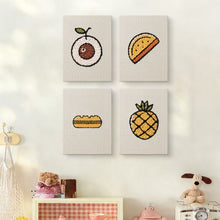 Cargar imagen en el visor de la galería, Punch Needle Kit (4 piezas) con marcos - Mix de Snacks Tropicales