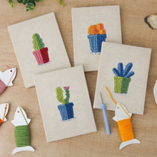 Cargar imagen en el visor de la galería, Punch Needle Kit (4 piezas) con marcos - Plantas Felices 2