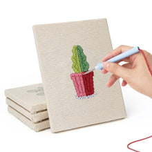 Cargar imagen en el visor de la galería, Punch Needle Kit (4 piezas) con marcos - Plantas Felices 2