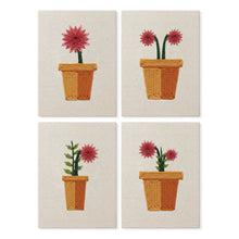 Cargar imagen en el visor de la galería, Punch Needle Kit (4 piezas) con marcos - Mini Macetas en Flor 1 Figured'Art