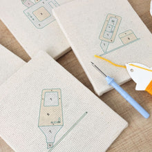 Cargar imagen en el visor de la galería, Punch Needle Kit (4 piezas) con marcos - Iconos Creativos de Escritorio